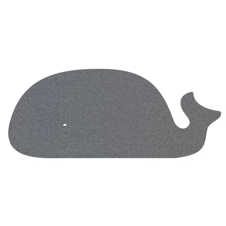 Kindertapijt walvis, 82 x 120 cm, 5mm, antraciet 01 van HEY-SIGN
