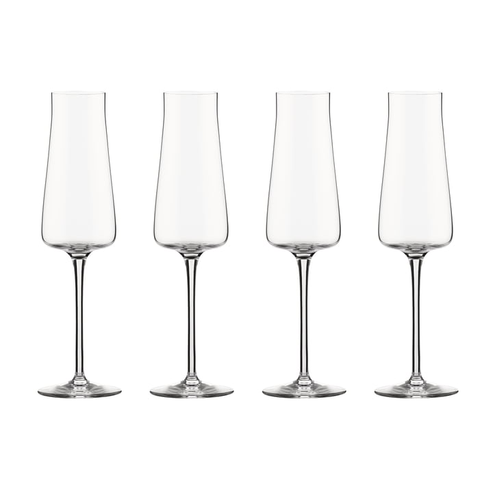 Alessi - Eugenia Champagneglas, helder (set van 4)