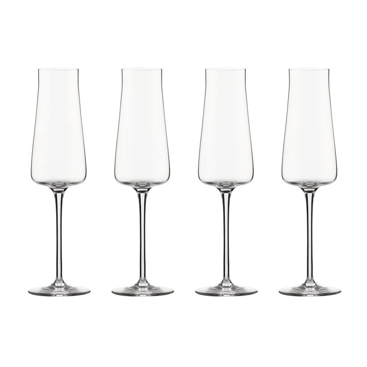 Alessi - Eugenia Champagneglas, helder (set van 4)