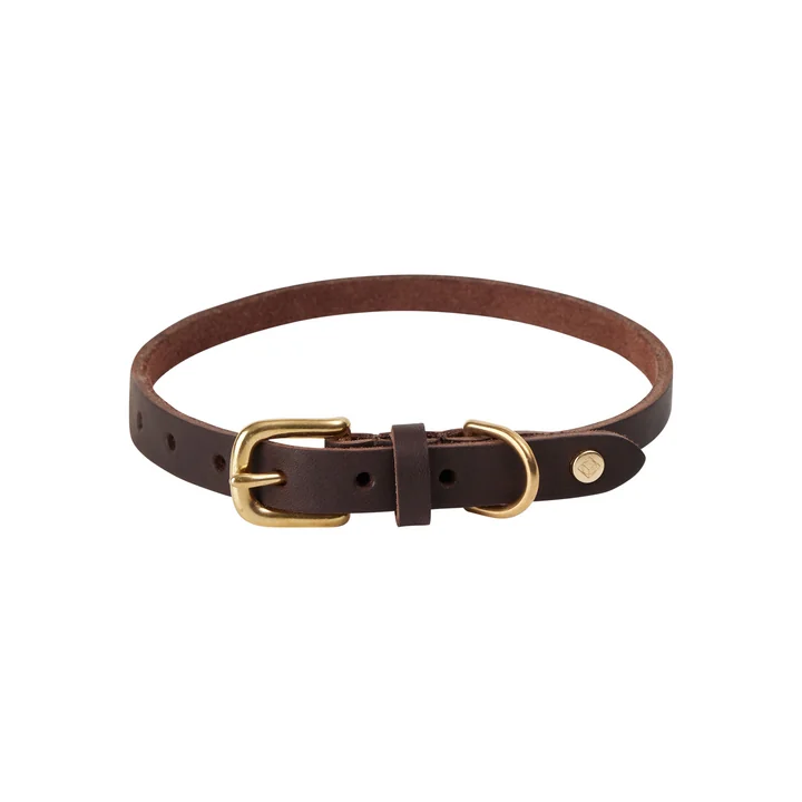 OYOY Robin ZOO - Halsband voor honden, medium, choco