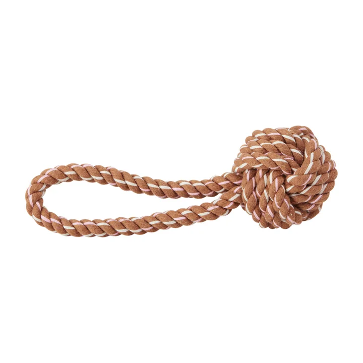 OYOY Otto ZOO - Touwspeeltje voor honden, karamel