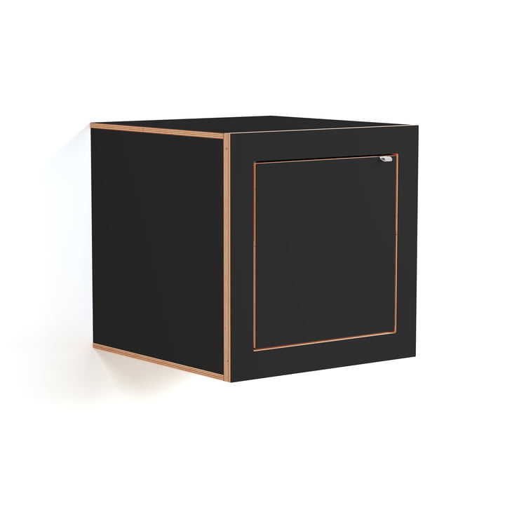 Ambivalenz Fläpps - Box nachtkastje 40 x 40 cm, zwart