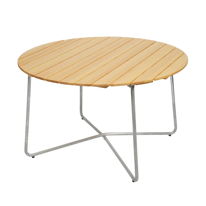 9A 120 Tuin-eettafel Ø 120 cm, geolied grenen van Grythyttan