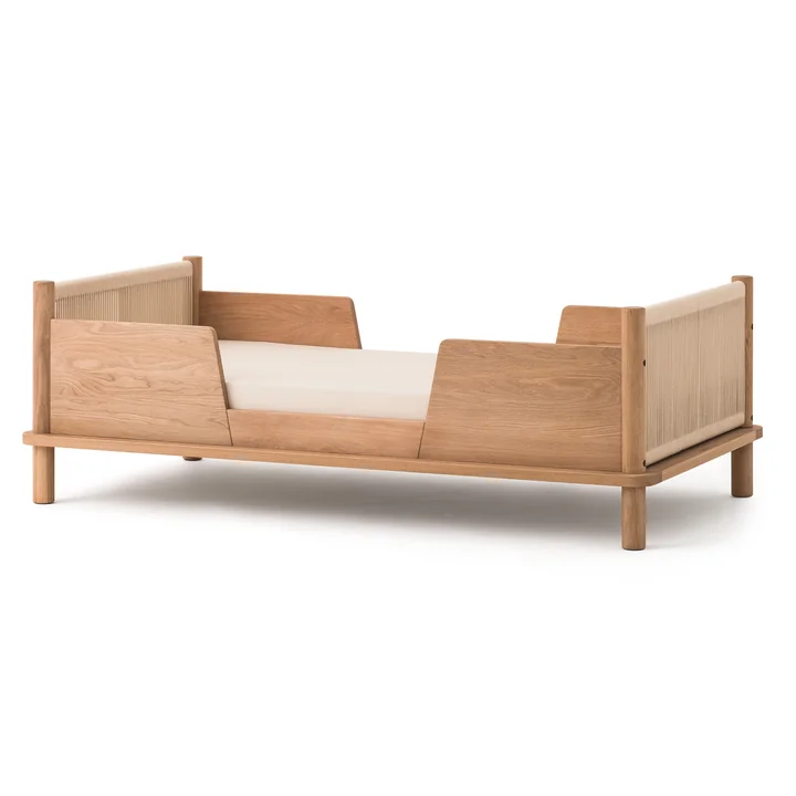 Latitude Nobodinoz - Evolutive Junior bed met uitvalbescherming, 70 x 140 cm, eiken natuur