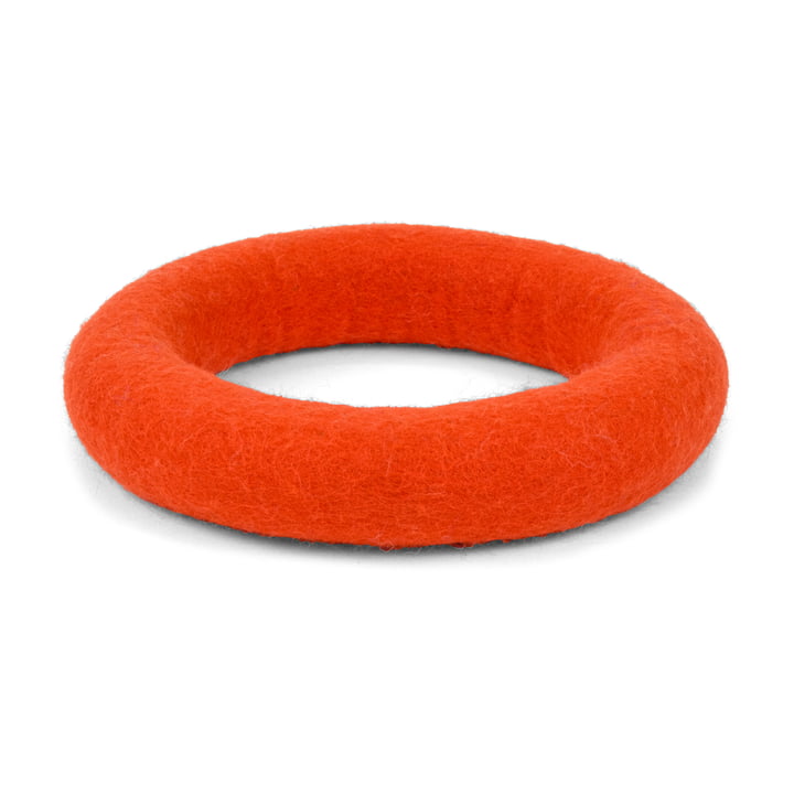 Mats Hondenspeeltje, ring, rood-oranje van myfelt