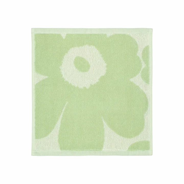 Marimekko Unikko Solid - Minidoek, 30 x 30 cm, gebroken wit/sage