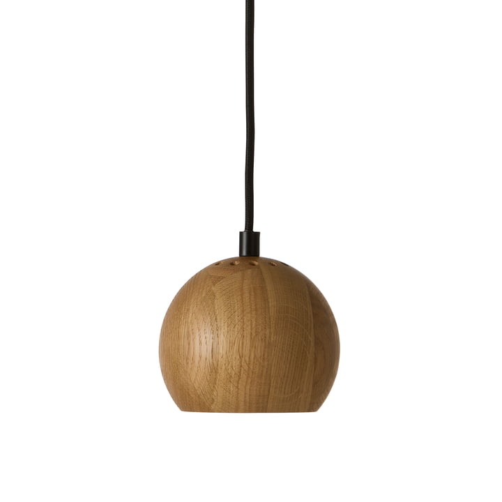 Ball Hanglamp, Ø 12 cm, natuurlijk eikenhout van Frandsen