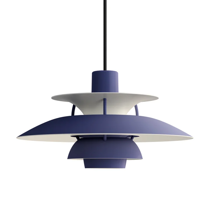 Louis Poulsen - PH 5 hanglamp, monochroom dusty indigo