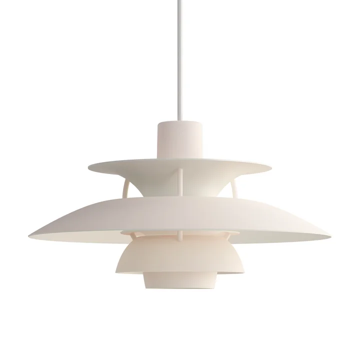 Louis Poulsen - PH 5 hanglamp, monochroom bleekroze