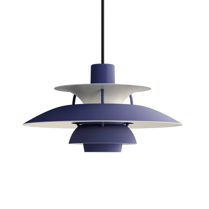 Louis Poulsen - PH 5 Mini hanglamp, monochroom stoffig indigo