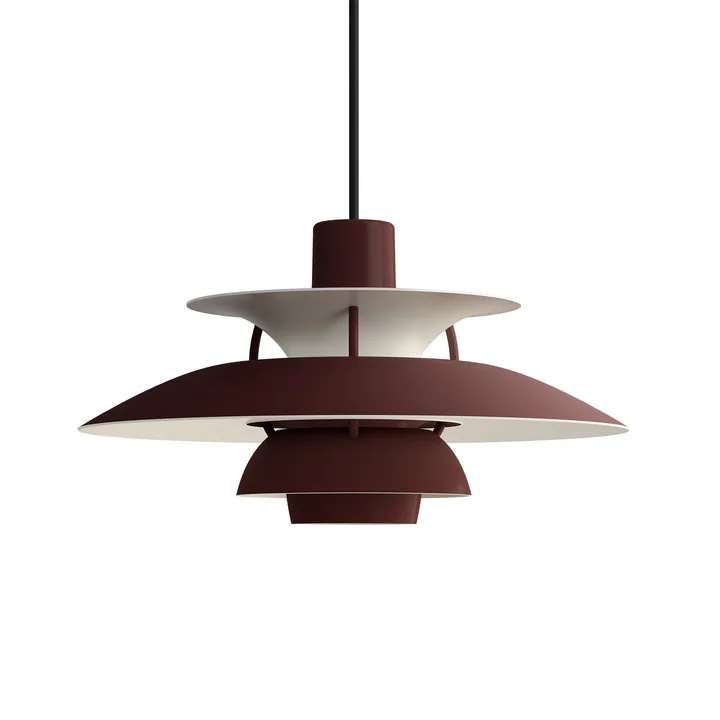 Louis Poulsen - PH 5 Mini hanglamp, monochroom bordeauxrood