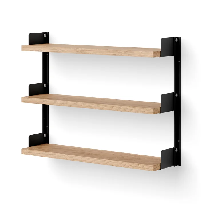 New Works Tea - Wandplank, eiken / zwart