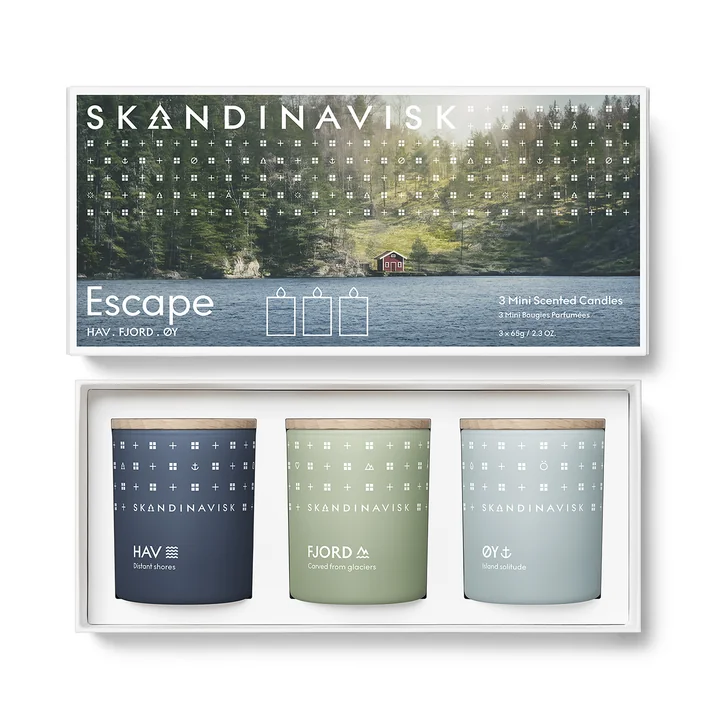Escape Kaarsen cadeau set van Skandinavisk