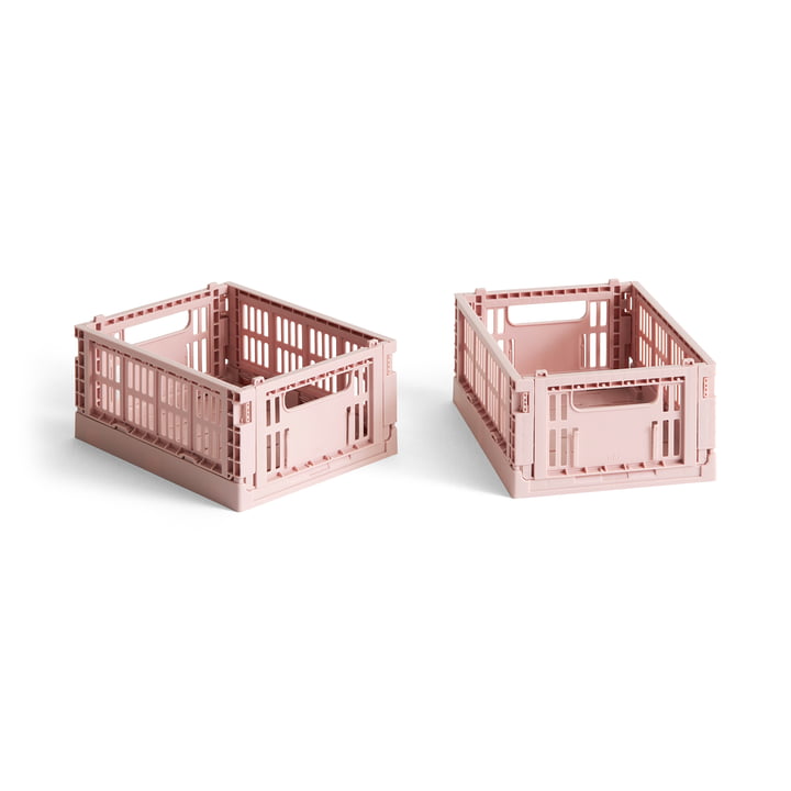 Colour Crate blush recycled Minimandje, 17 x 13 cm,, (set van 2) van Hay