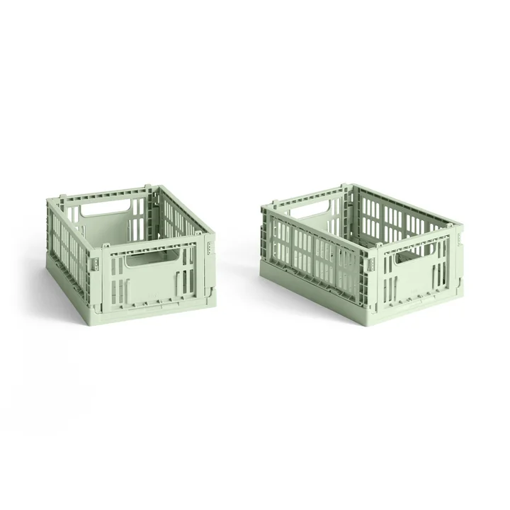 Colour Crate Minimandje, 17 x 13 cm, mint, recycled (set van 2) van HAY