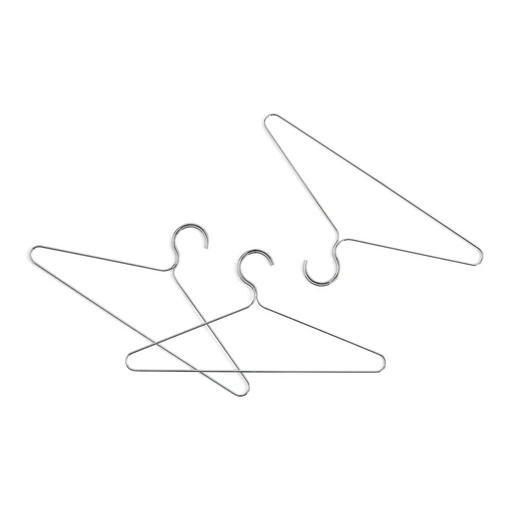 Kleur kleerhanger, spiegel (set van 3) van HAY