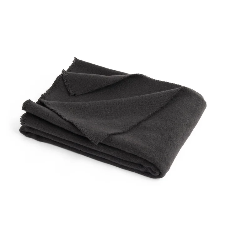 Monowollen deken, 130 x 180 cm, houtskool van HAY