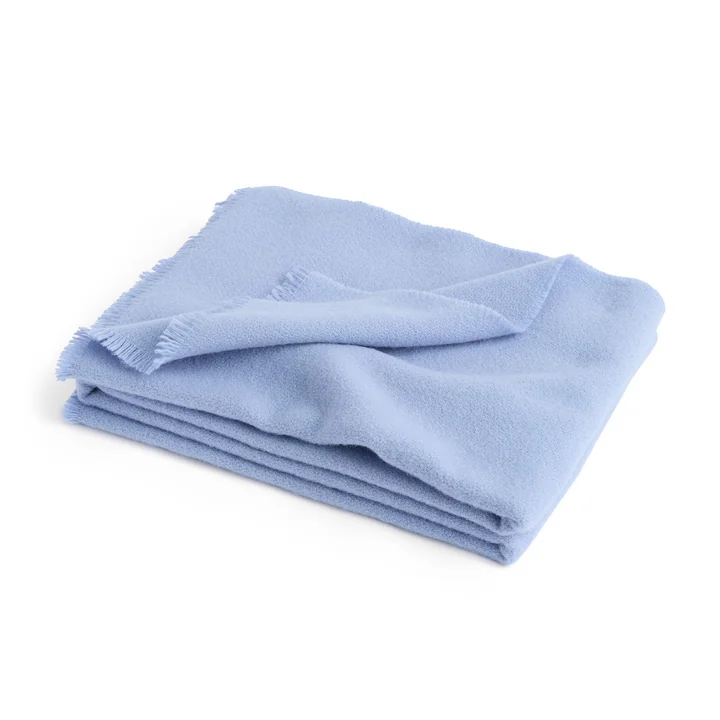 Monowollen deken, 130 x 180 cm, lichtblauw van HAY