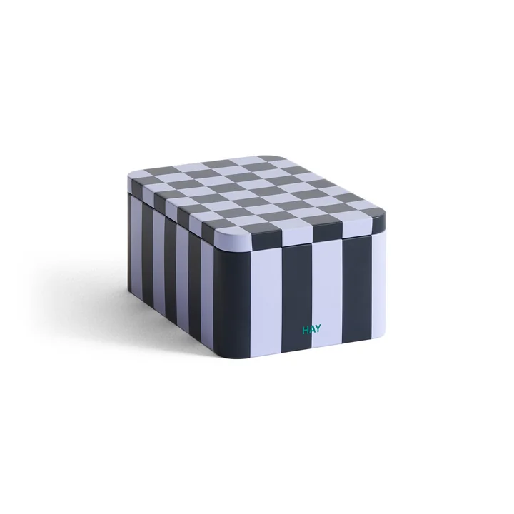 Blikken Container S, donkerblauw / lavendel by HAY