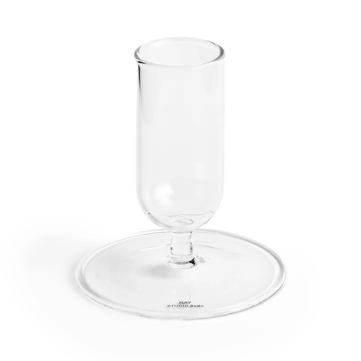 8. Kleine vaas Ø 7 x H 6 cm, helder by HAY