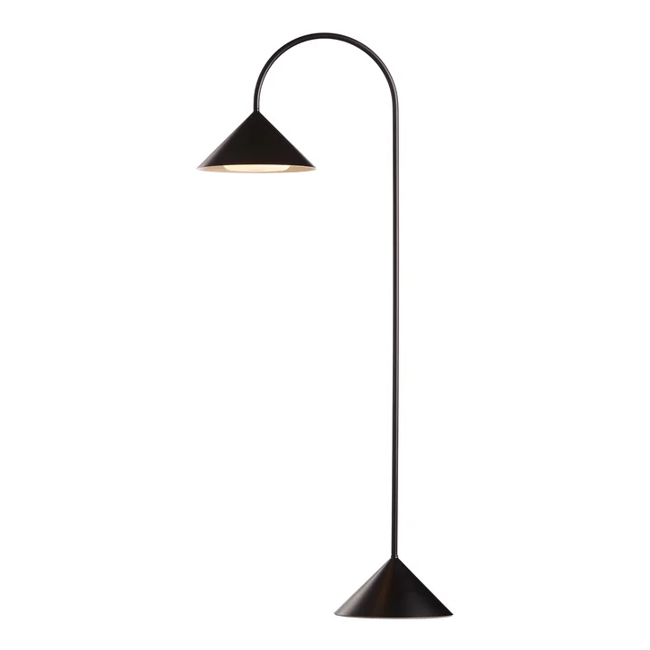 Oplaadbare LED vloerlamp Grasp, h 72 cm, mat zwart van Frandsen