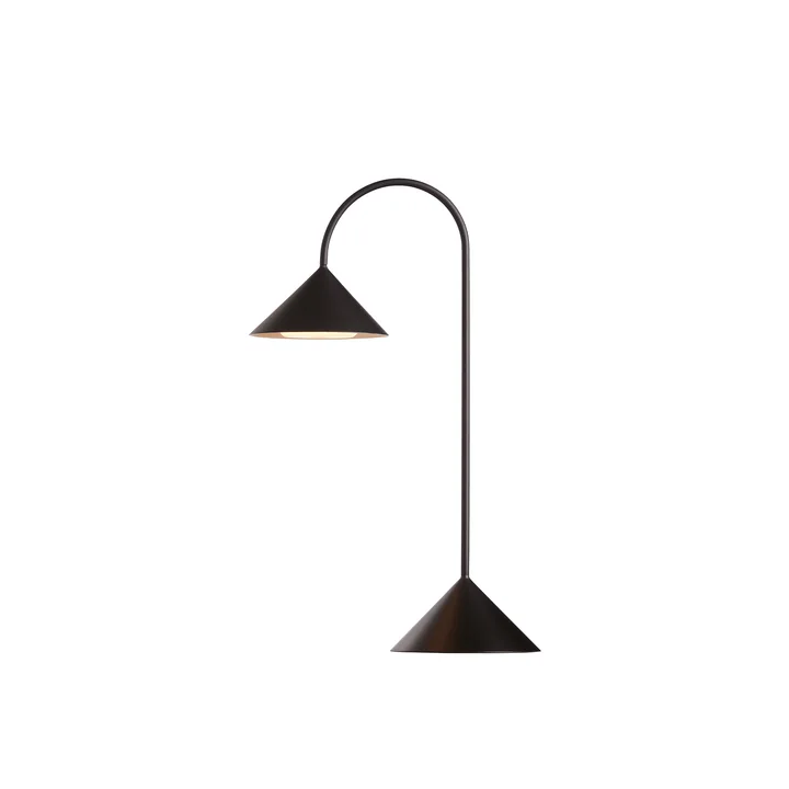 Grasp LED oplaadbare vloerlamp, H 47 cm, zwart mat by Frandsen