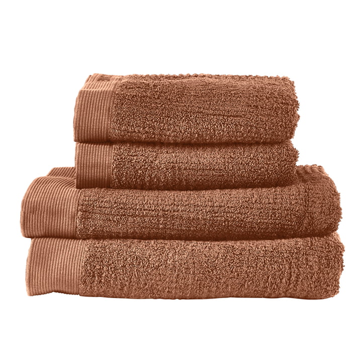 Zone Denmark - Classic Handdoek, terracotta (set van 4)