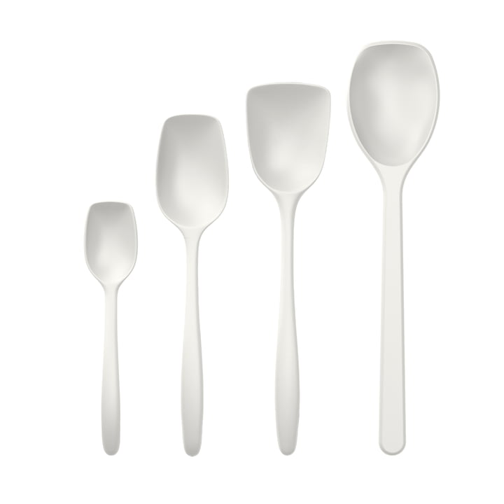 Klassieke menglepelset, wit (set van 4) van Rosti