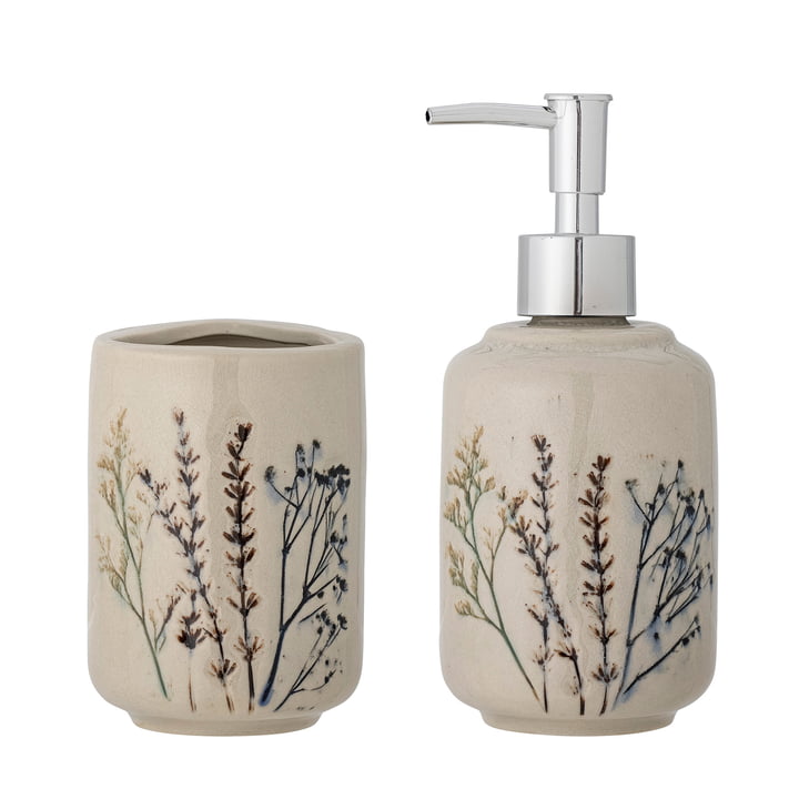 Bloomingville - Bea zeepdispenser, naturel (set van 2)