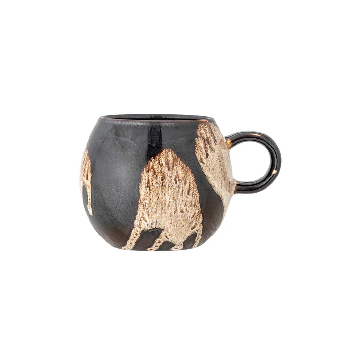 Bloomingville - Paula Beker 275 ml, zwart / bruin