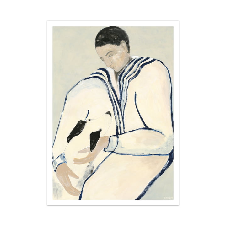 De Poster Club - Sofia Lind, Man en hond, 70 x 100 cm