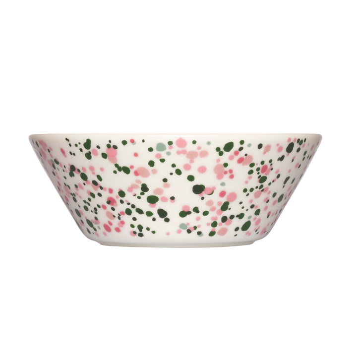 Oiva Toikka kom Ø 15 cm, roze-groen by Iittala