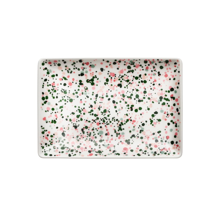 Oiva Toikka Iittala - Bord A5 15 x 21 cm, roze-groen