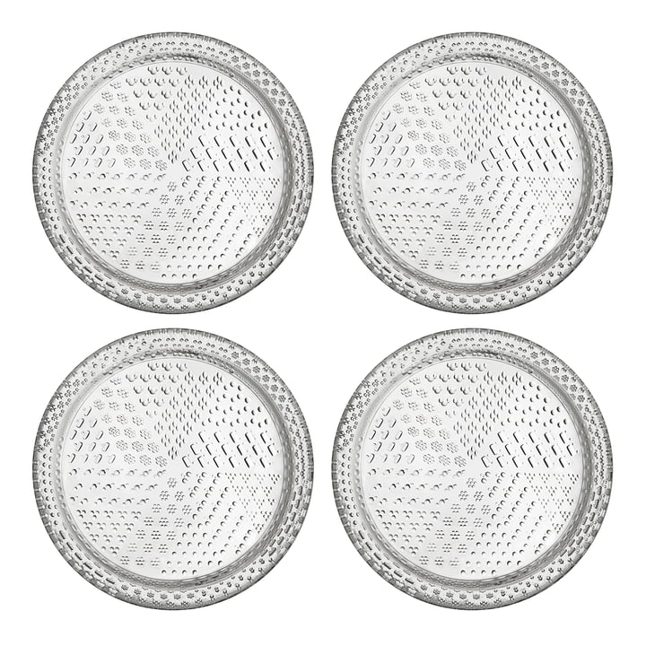 Tundra Iittala - Eetbord Ø 154 mm, helder (set van 4)