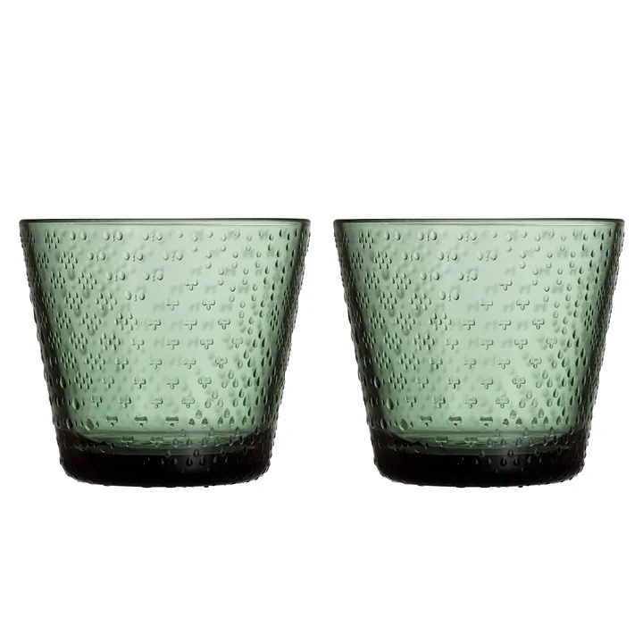 Tundra Iittala - Drinkglas 29 cl, dennengroen (set van 2)