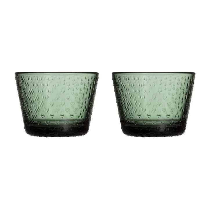 Tundra Iittala - Drinkglas 16 cl, dennengroen (set van 2)