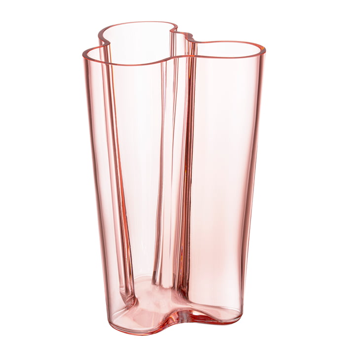 Aalto Savoy 5. Iittala - Vaas, H 2 1 cm, zalmroze