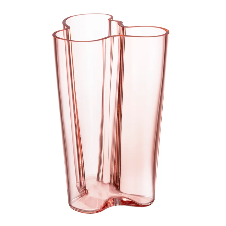 Iittala - Aalto Vaas Savoy, H 2 5. 1 cm, zalmroze