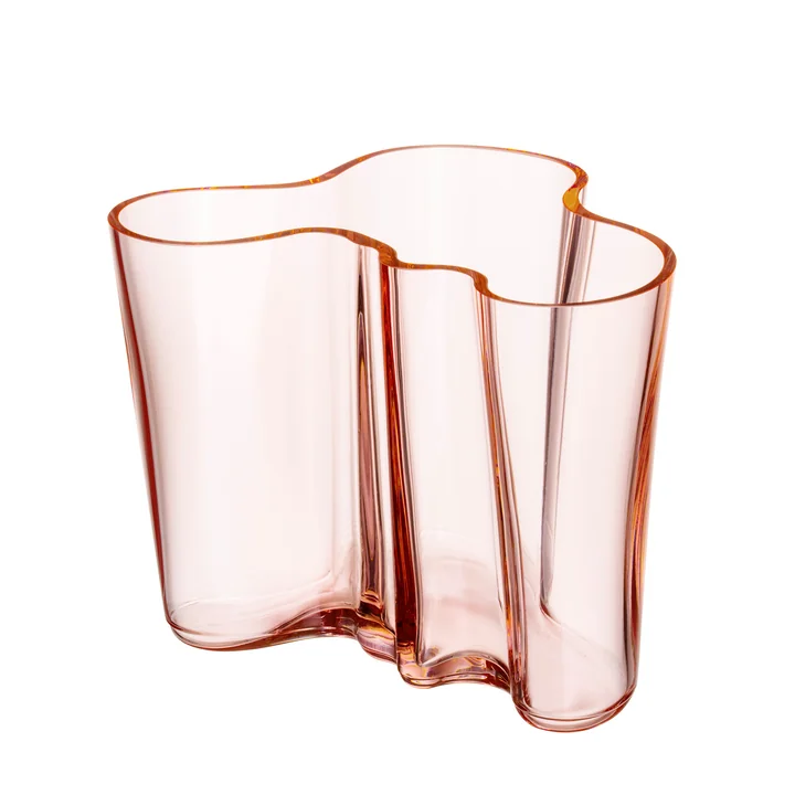 Iittala - Aalto Vaas Savoy, H 16 cm, zalmroze