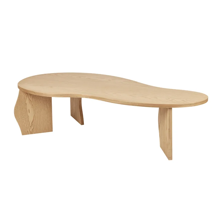 Brook tafel, L, geolied essenfineer, naturel door Broste Copenhagen