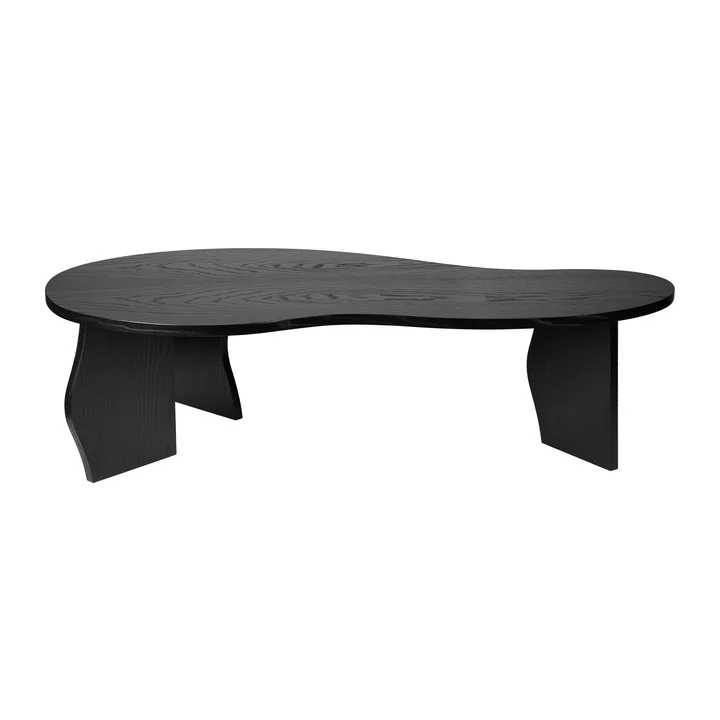 Brook tafel, L, geolied essenfineer, zwart by Broste Copenhagen