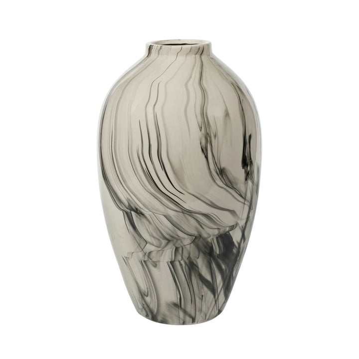 3. Ingrid vaas, Ø 2 5 cm x H 40 cm, beige / zwart by Broste Copenhagen