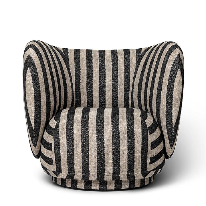 Rico Louisiana fauteuil zand zwart van ferm Living