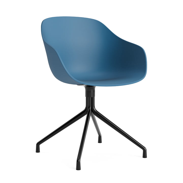 2. Hay - About A Chair AAC 220, aluminium zwart / azuurblauw 0