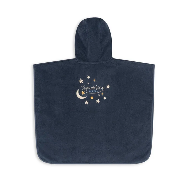 Badstof poncho, blue nights van Konges Sløjd