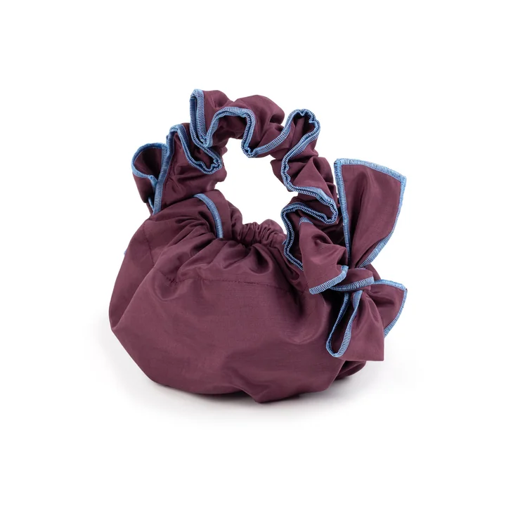 Scrunchie Tas, aubergine van Juslin Maunula