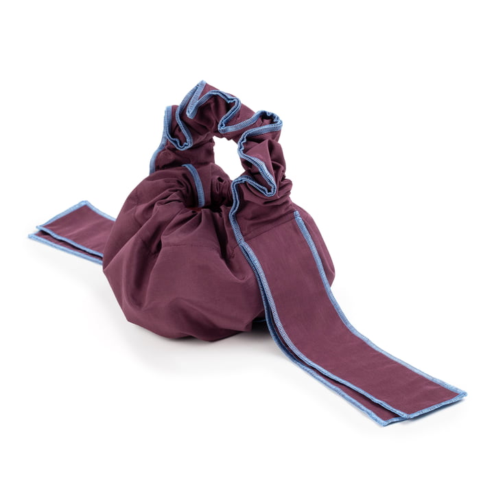 Scrunchie Tas, aubergine van Juslin Maunula