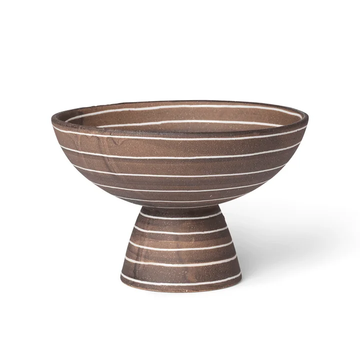 Ferm Living - Brura kom, koffie / wit