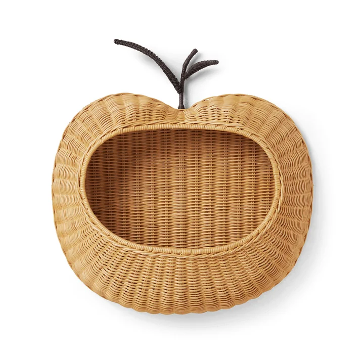 Ferm Living - Apple geweven wandtas, rotan