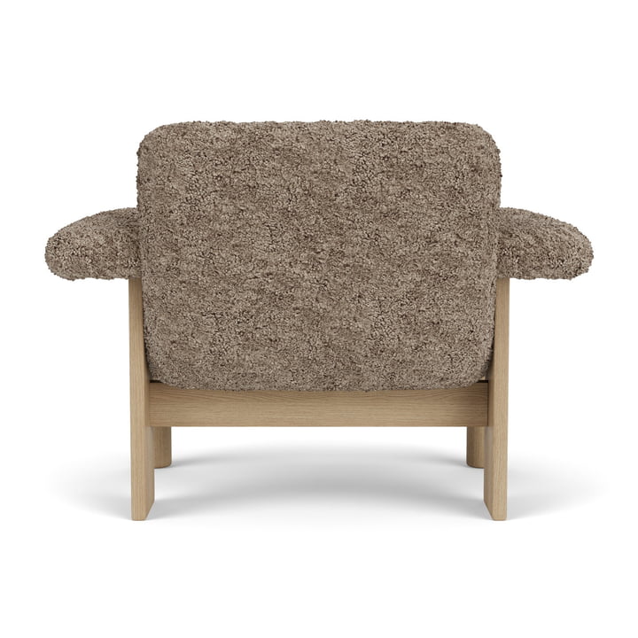 Audo Brasilia Lounge Chair - Eik naturel / schapenvacht Saharabruin